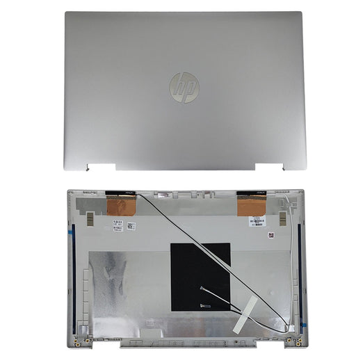 DURAFORCE New Thin Back Cover w/Cable For HP Pavilion X360 15-ER Top Silver Lid M45108-001