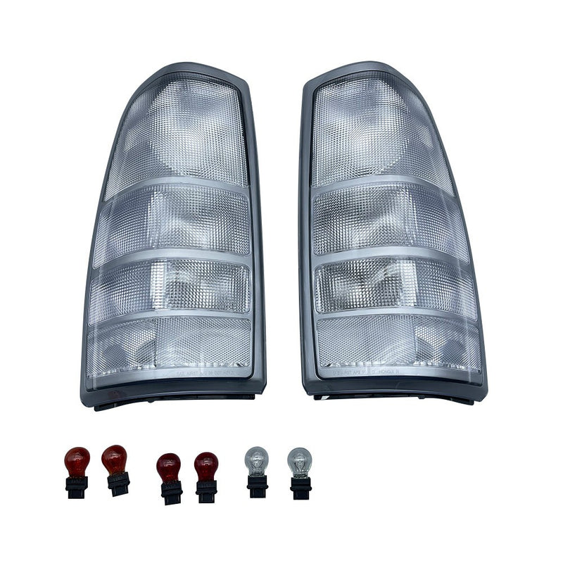 DURAFORCE All CLEAR For 1999-02 Chevy Silverado Pickup Truck US Rear Tail Light Set