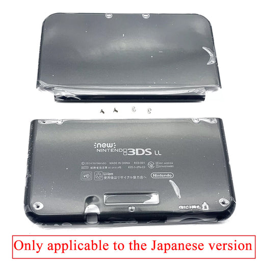 DURAFORCE Black Housing Shell Front Back Case Top+ Bottom Cover For New Nintendo 3DS LL