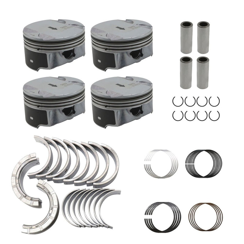 DURAFORCE Main Rod Bearing &Piston&Rings For 06-17 Buick Chevrolet GMC Pontiac Saturn 2.4L