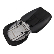 DURAFORCE Driver Leather Seat Cover Black & Red Syn.For Ford F150 Raptor SVT 2010 - 2014