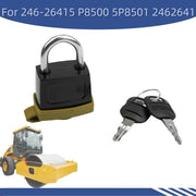 DURAFORCE 246-2641 3 set Padlock with Key For Caterpillar CAT Fuel Cap 7X7700 1428828