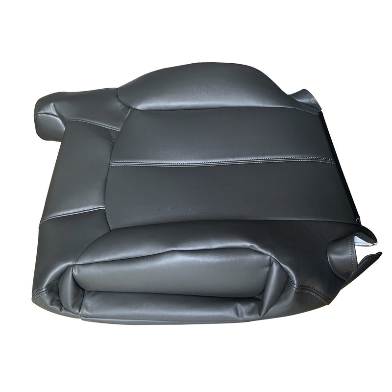 DURAFORCE For 1999-2002 Chevy Silverado 1500 Driver & Passenger Leather Seat Cover Black