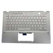 DURAFORCE For Asus GA401Q GA401 GA401I GA401U 14in Palmrest Cover Backlit Keyboard Silver