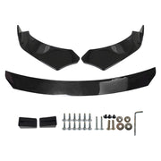 DURAFORCE Universal Front Bumper Lip Spoiler Splitter Glossy Black For JEEP Grand Cherokee