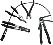 DURAFORCE 4 Pcs Hose Clamp Pliers Flat Band Hose Clamp Plier Hose Clamp Tool With 27" Long