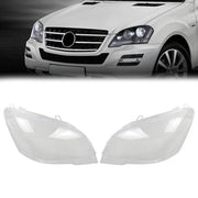 DURAFORCE For Benz ML ML350 W164 2009-2011 Left + Right Headlight Lens Headlamp Covers