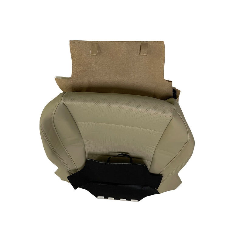 DURAFORCE New Driver Perforated Leather Bottom Seat Cover TAN For 2015-2019 Subaru Outback