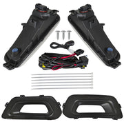 DURAFORCE Left & Right Fog Lights W/Bezels Covers+Bulbs+Wiring For Ford Transit 2020-2024