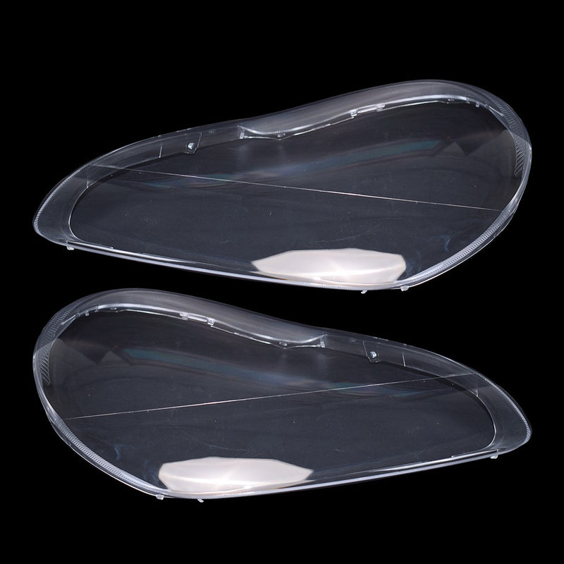DURAFORCE For Porsche Cayenne 2003-2006 2PCS Car Headlight Lens Cover Shell+Glue Clear L+R