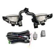 DURAFORCE Left+Right Front Bumper Fog Lights+Switch+Wiring For 2010-2011 Honda CR-V CRV
