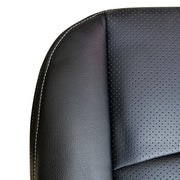 DURAFORCE For 2013-2018 Dodge Ram 1500 2500 Laramie Driver Bottom Leather Seat Cover Black
