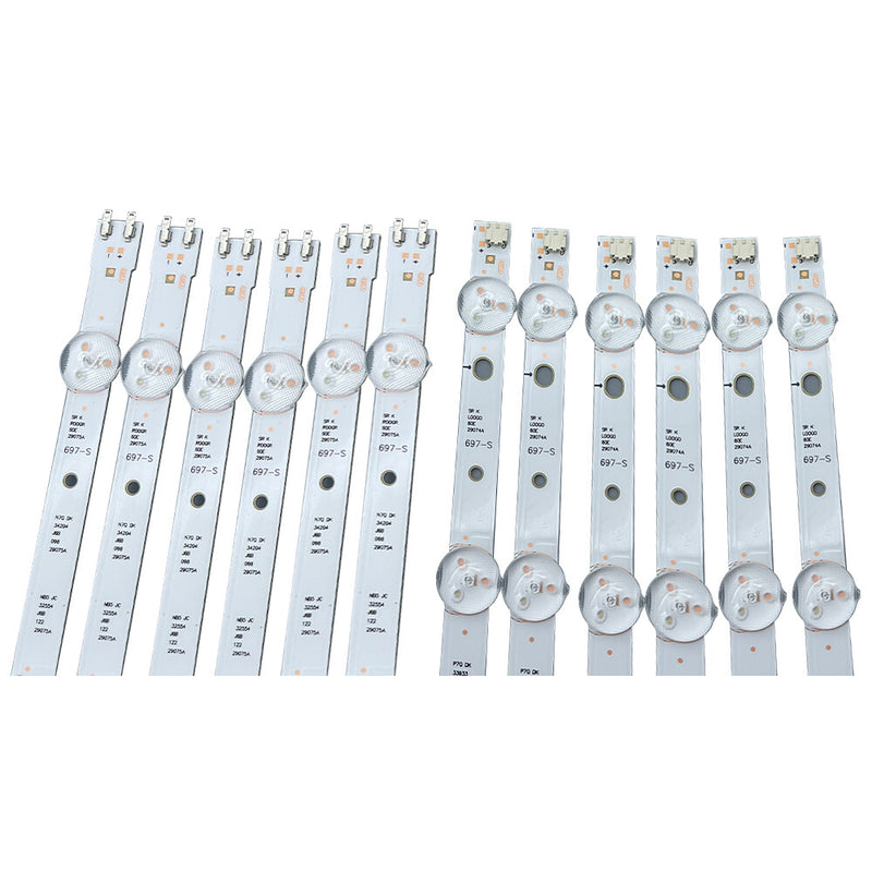 BN96 29074A BN96 29075A LM41 0001M Full Set LED Strips UN60J6200 2013SVS60