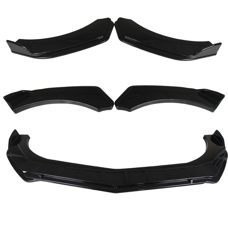 DURAFORCE For Chrysler 300 2006-2019 Front Bumper Lip Splitter Spoiler Chin Kit Gloss Blk