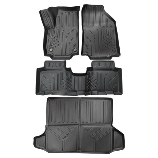 DURAFORCE All Weather Front + Rear Floor Mats + Cargo Liner For 2018-24 Chevrolet Equinox