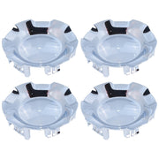 DURAFORCE New Chrome ABS Center Caps 4PCS for Chevy Suburban 2007-2014 for 7.2" Diameter