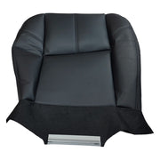 DURAFORCE For 2007-13 Chevy Silverado 1500 2500 HD Driver Bottom Leather Seat Cover Black