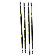 DURAFORCE New 4x Window Trim Glass Door Belt Rubber Black Fit For 96-00 Honda Civic DX 4D