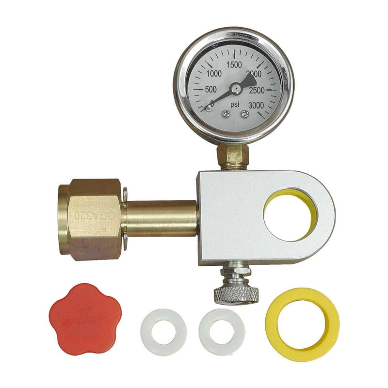 DURAFORCE CO2Filling Adapter with Pressure Gauge the Carbonator Soda Replenishment Adapter
