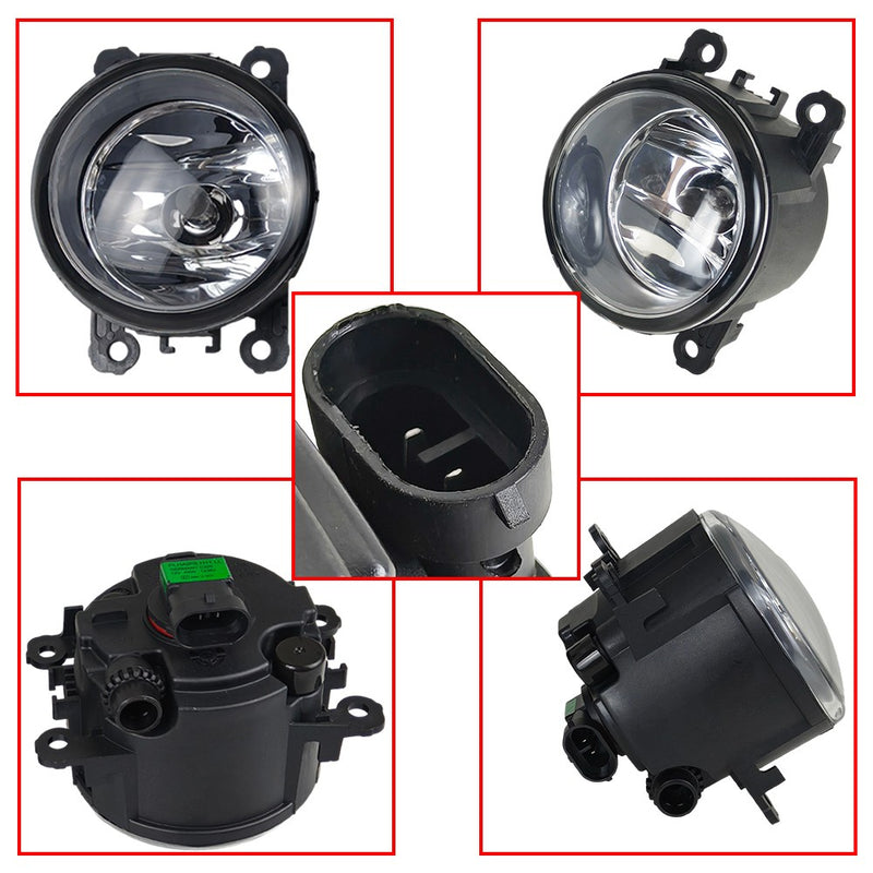 DURAFORCE New A Pair Fog Light W/Cover&Chrome Trim For Honda Pilot 2012-2013-2014-2015 US
