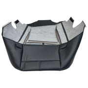 DURAFORCE For 2007-13 Chevy Silverado 1500 2500 HD Driver Bottom Leather Seat Cover Black