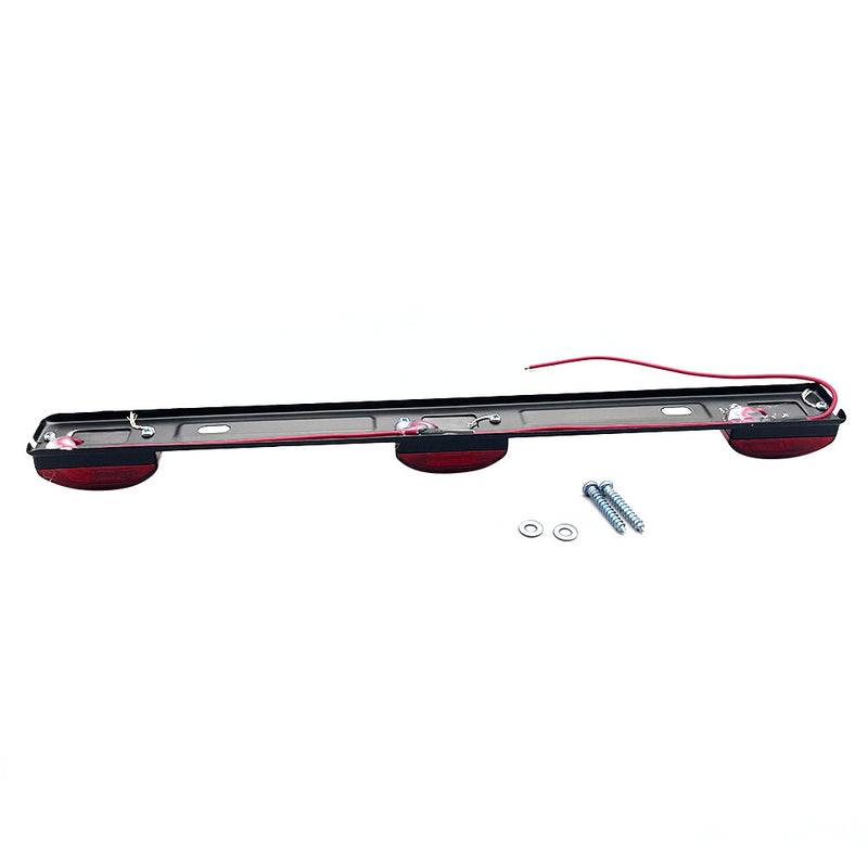 DURAFORCE Truck Trailer Tail Lights Red LED Stainless Rear Clearance ID Marker Light Bar