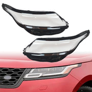 DURAFORCE Left & Right Headlight Clear Lens Cover For 2017-2024 Range Rover Velar