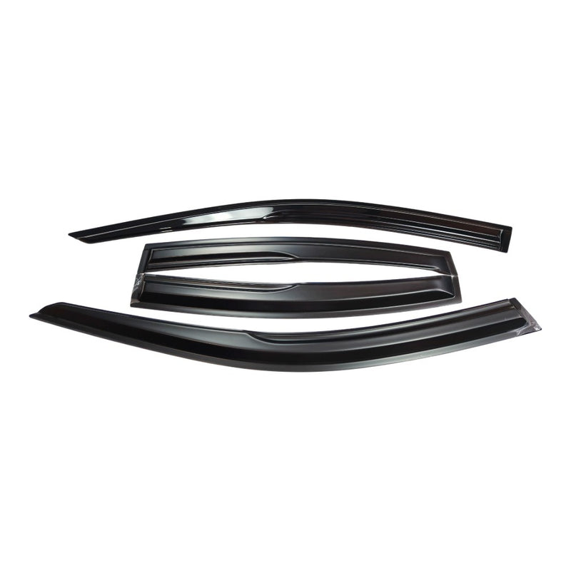 DURAFORCE FOR 2021-2025 LEXUS IS300 IS350 PREMIUM BLACK TRIM WINDOW VISOR RAIN GUARD US