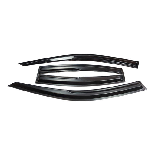 DURAFORCE FOR 2021-2025 LEXUS IS300 IS350 PREMIUM BLACK TRIM WINDOW VISOR RAIN GUARD US