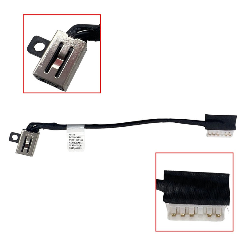 DURAFORCE 5X DC Power Jack Charging Port Cable For DELL Inspiron 3501 3505 5593 04VP7C NEW