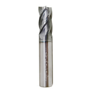 DURAFORCE 5 PCS 1/2 Inch 4 Flute Carbide End Mill Regular Length TiALN Coated