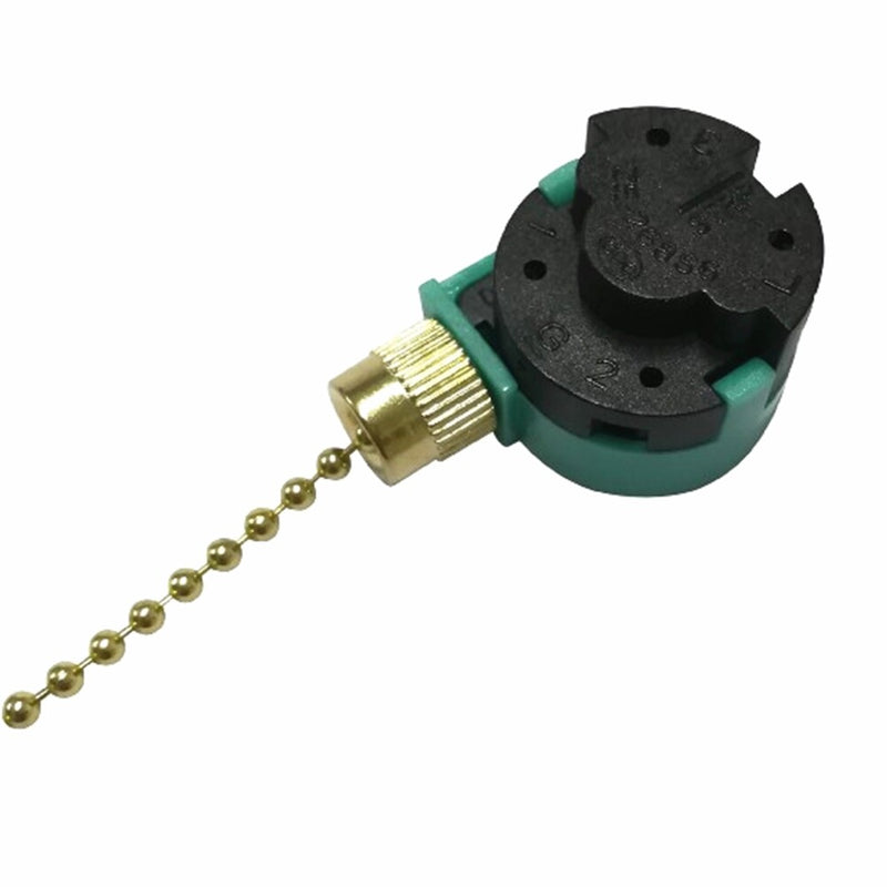 ZE 268S6 Pull Chain Fan Switch 4Wire 3 Speed 6A 125V for Zing Ear