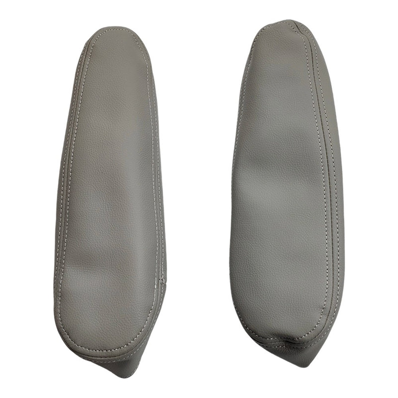 DURAFORCE NEW Leather Seat Armrest Covers Size Gray Fits For 2001-2007 Toyota Sequoia