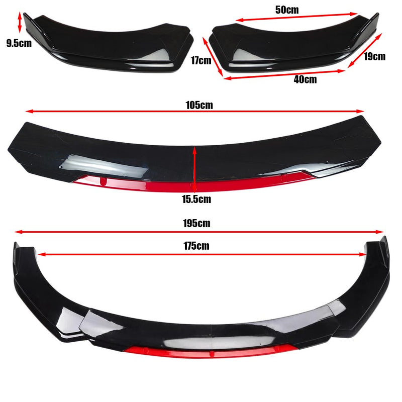 DURAFORCE For Mini Cooper Front Bumper Lip Spoiler Splitter Body Kit Side Skirt Rear Lip