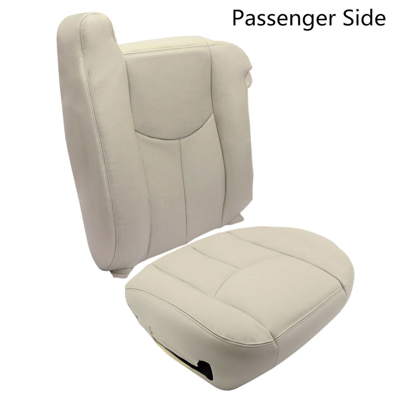 Passenger Bottom Top Leather Seat Covers for 2003 2006 for Chevy Tahoe
