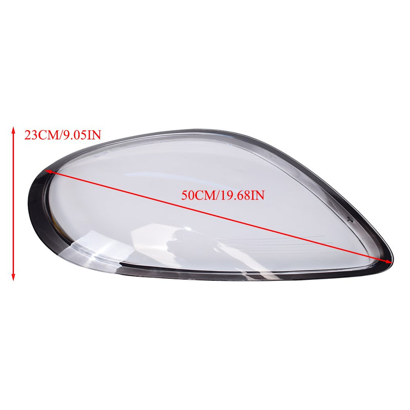 DURAFORCE For 2014-2016 Porsche Boxster Cayman 981 Headlight Lens Cover Shell Left + Right