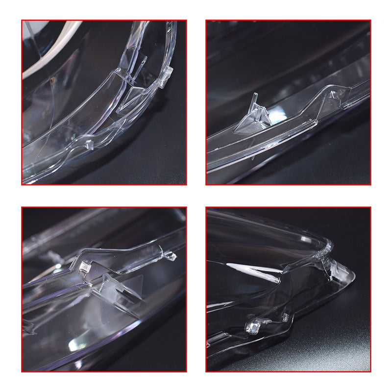 DURAFORCE 2x Headlight Lens Cover Shell Clear For BMW 7 Series G11 G12 740i 750i 2016-2019
