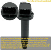 DURAFORCE Ignition Coil Pack & Spark Plugs UF333 for 2.4L 02-10 Toyota Camry 01-08 Rav4