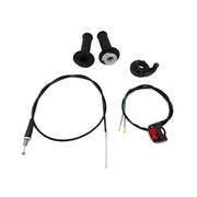 DURAFORCE For Coleman CT200U Trail 200 Mini 196cc Bike Throttle Hand Grips Cable Clamp Kit