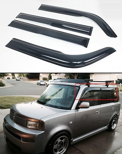 DURAFORCE For 2003-2007 Scion XB Rain Guard Window Visor Vent Deflector M Style