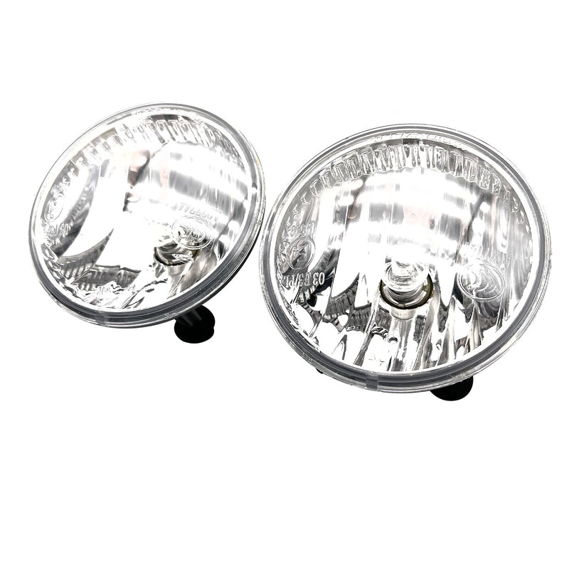 DURAFORCE Set of 2 Clear Lens Fog Light For 2011-2017 Jeep Patriot LH & RH Lamps w / Bulbs