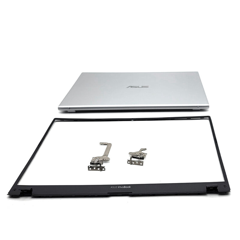 LCD Back Cover Front Bezel Hinges Silver for ASUS VivoBook X512 X512U