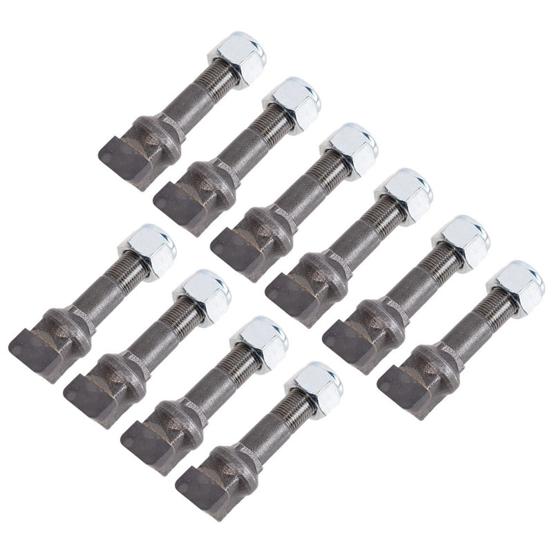 DURAFORCE 10 Pack For Carlton Long Side Offset Stump Grinder Teeth With Nut 00450130