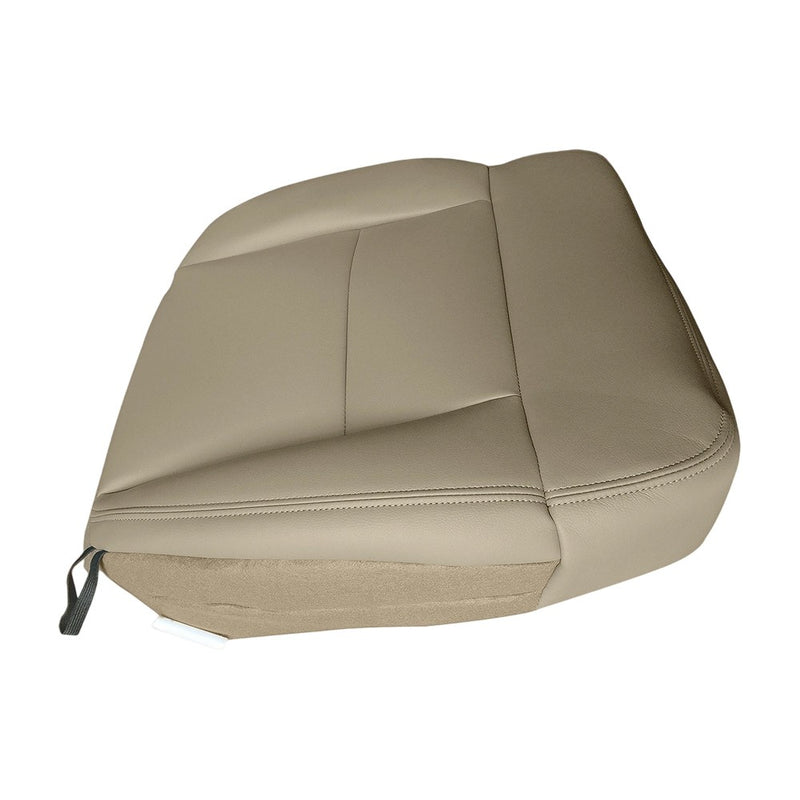 DURAFORCE For Ford F150 2004 2005-2008 Driver Bottom Replacement Leather Seat Cover Tan