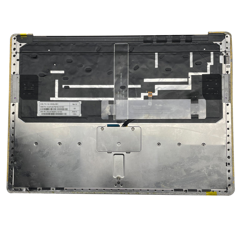 DURAFORCE For Microsoft Surface 1st 2nd 1769 Palmrest Backlit Keyboard Touchpad Case Gray