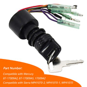 DURAFORCE Boat Ignition Switch with Key for Mercury Mariner Outboard Motor Control Box