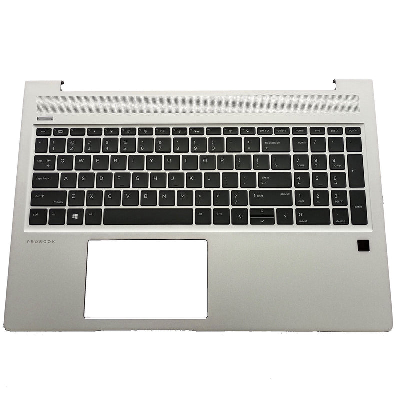 DURAFORCE New Silver Palmrest w/ Backlit Keyboard L45090-001 For HP ProBook 450 G6 450 G7