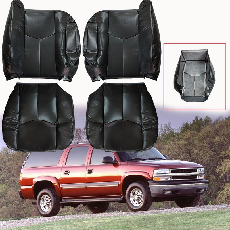 DURAFORCE For 2003 2004-2006 Chevy Silverado Tahoe Driver & Passenger Leather Seat Cover