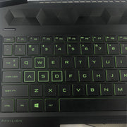 DURAFORCE For HP Pavilion 15-EC 15-EC0003CA 15-EC0013DX Palmrest Keyboard Green Backlit US