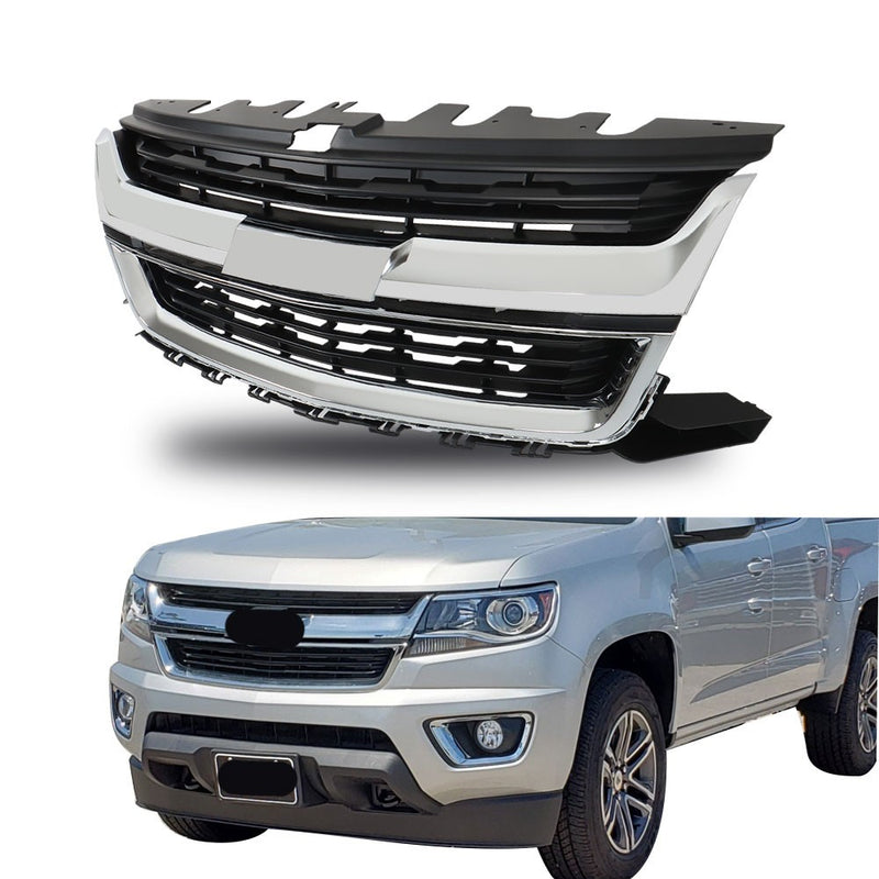 DURAFORCE NEW Front Upper Grille Replacement Grill Plastic For Chevrolet Colorado 15-20